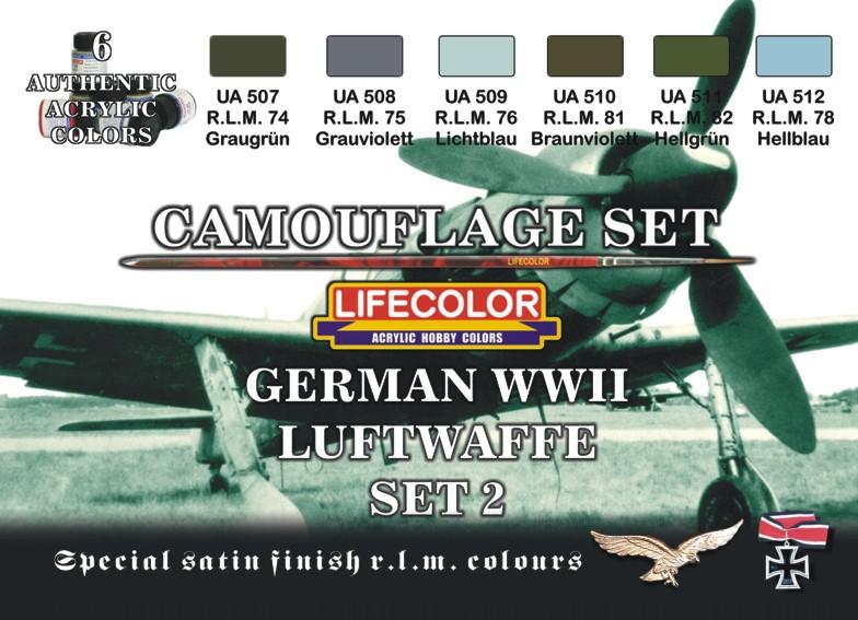 Camouflage Set "Deutsche Luftwaffe 2. Weltkrieg" Set 2