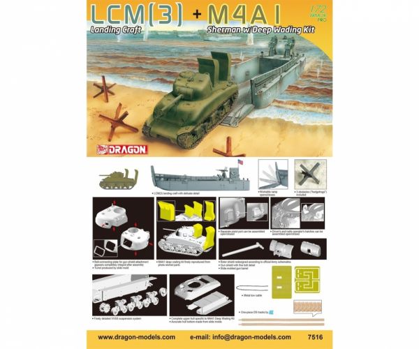 LCM (3) + M4A1 w/ Deep Wading Equip, 1:72