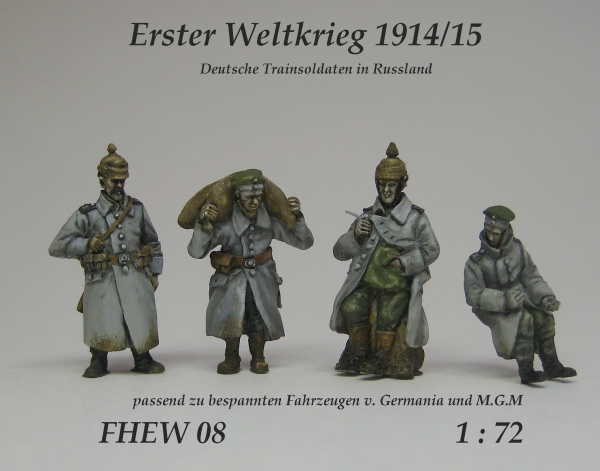 German train soldiers in Russia, World War 1, Set 1,  1:72