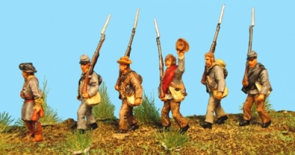 Texas Brigade - marching, 1:72