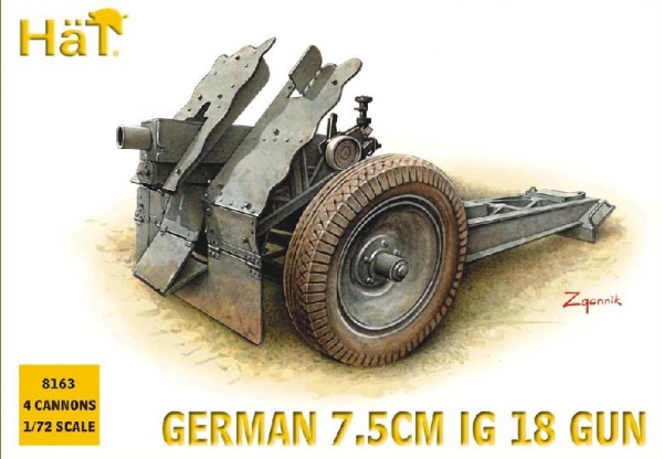 German IG18 75mm Gun, 1:72