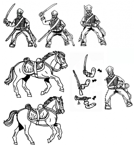 Preußische Husaren, 1:72