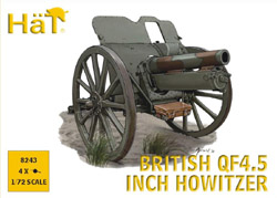 Britische QF 4.5 Haubitze (WK1), 1:72