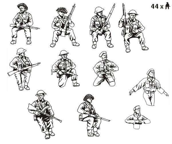 Britische "Panzer - Reiter", 1:72