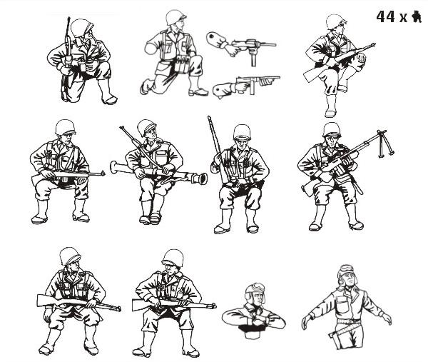 US tank riders, 1:72
