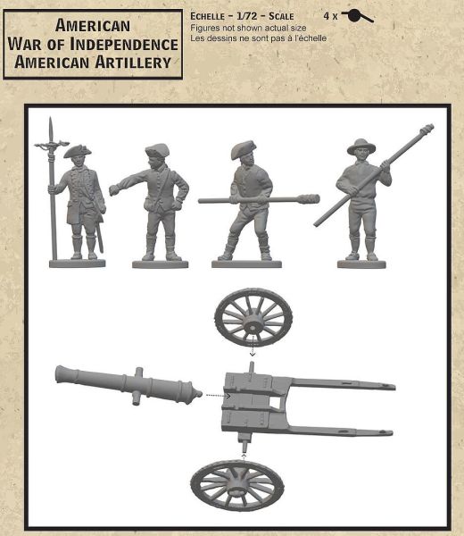 Amerikanische Artillerie, Amerikanischer Unabhängikeitskrieg, 1:72