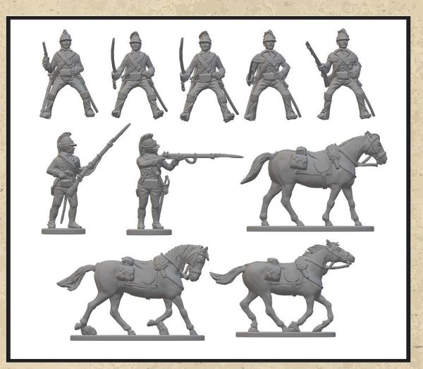 Amerikanische Kavallerie, Amerikanischer Unabhängikeitskrieg, 1:72