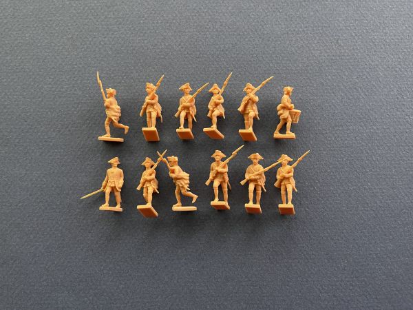 Hessische Musketiere, vorgehend, Amerikanischer Unabhängikeitskrieg, 1:72