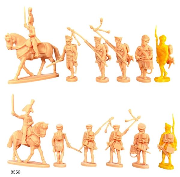 Russische Infanterie, Kommando + Offiziere, napoleonische Epoche,1:72