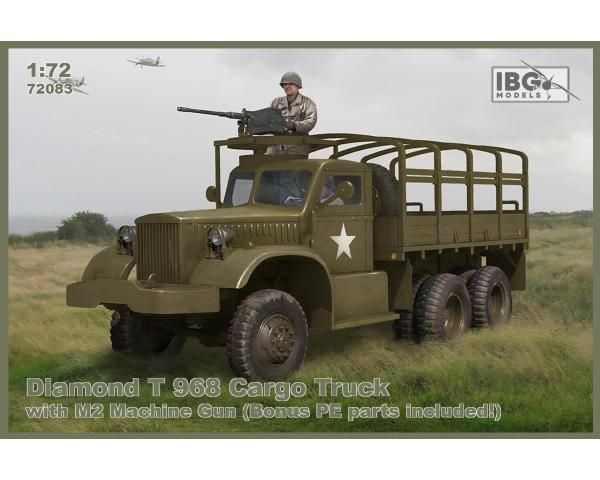 Diamond T 968 Cargo Truck with M2 Machine Gun, 1:72