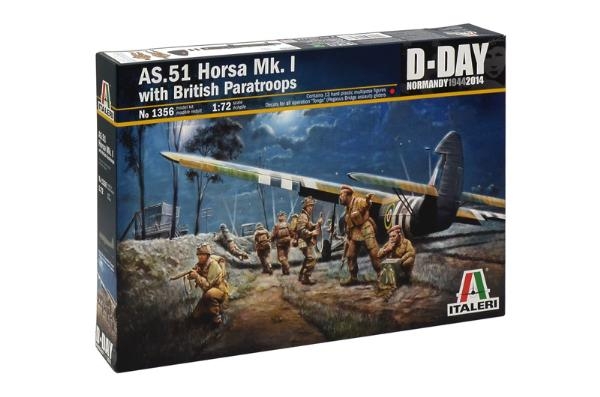 AS-51 MK.I Horsa mit britischen Fallschirmjägern, 1:72