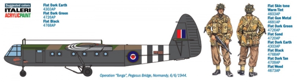 AS-51 MK.I Horsa mit britischen Fallschirmjägern, 1:72