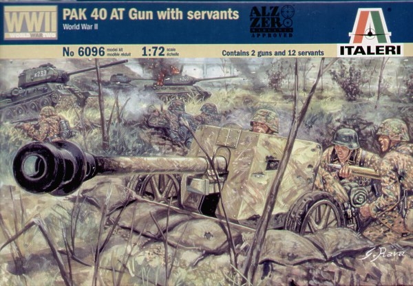 PAK 40 AT-Gun with Crew, 1:72