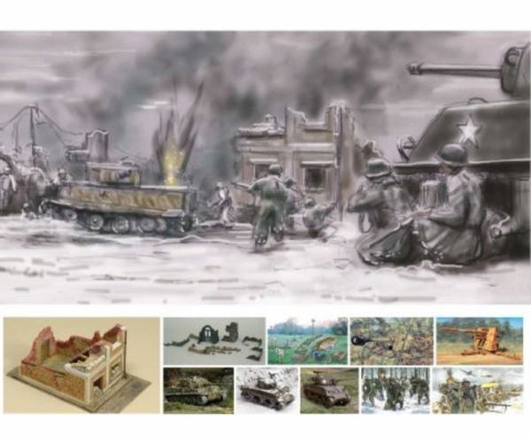 "Battle of Bulge" Gaming Set, 1:72
