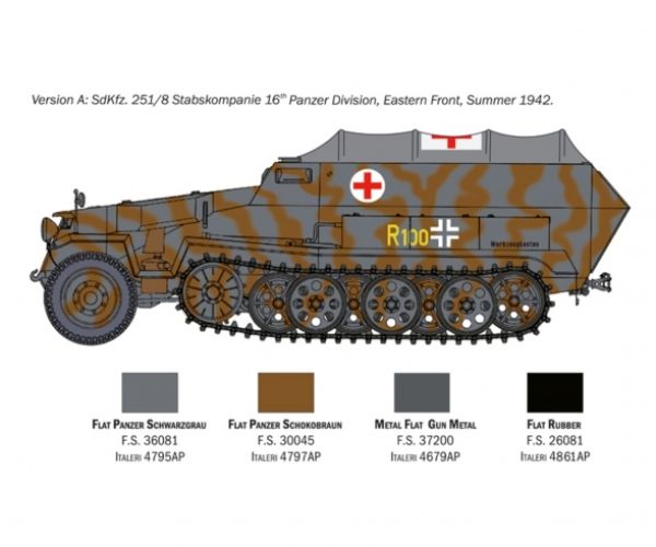 Sd.Kfz. 251/8, Ambulance, 1:72