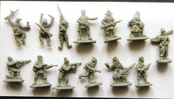 Russische Partisanen in Winterbekleidung (2.Weltkrieg), 1:72