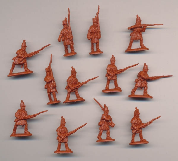British Intantry in Overcoats Set 2, 1:72