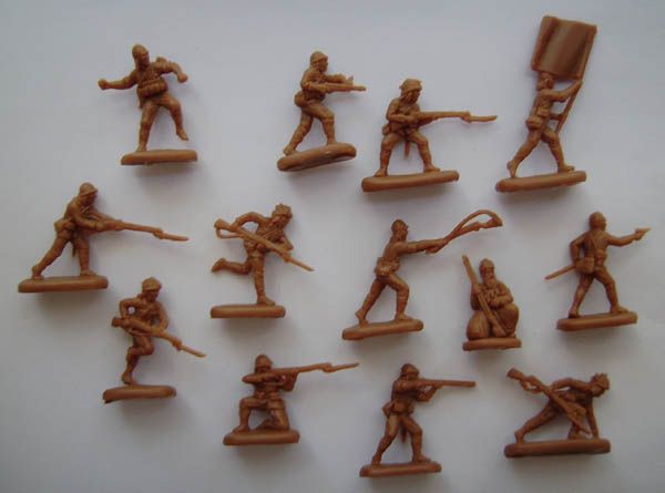 Japanische IJA infantry, angreifend, 2. Weltkrieg, 1:72