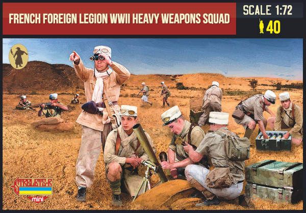 Französische Fremdenlegion, schwere Waffen, 2. Weltkrieg, 1:72