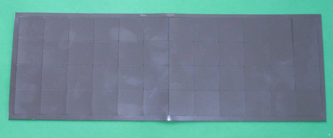 48 Magnetbases 25x25x0,8mm, selfadhesive