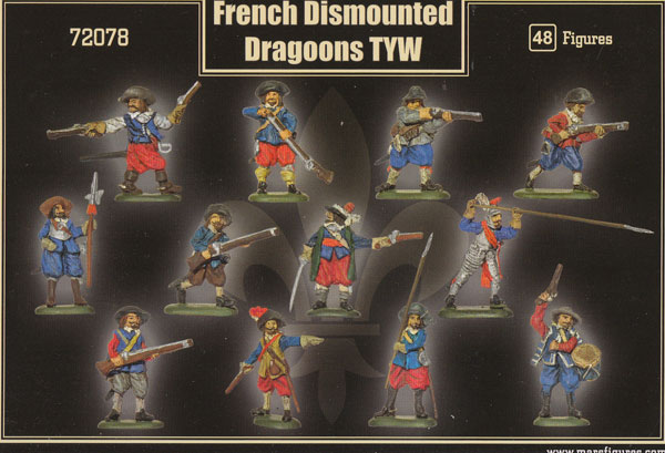 Französische Dragoner, abgesessen (30jähriger Krieg), 1:72
