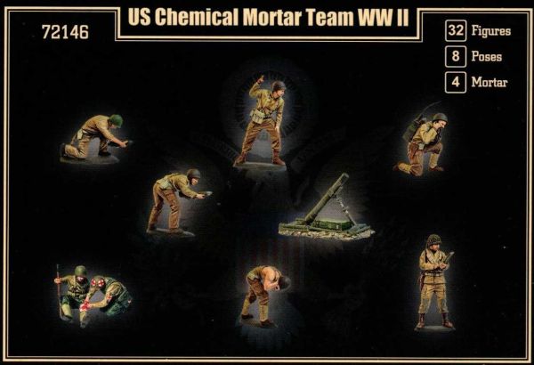 U.S. Amerikanische "Chemical" Mörser Teams, 2.Weltkrieg, 1:72