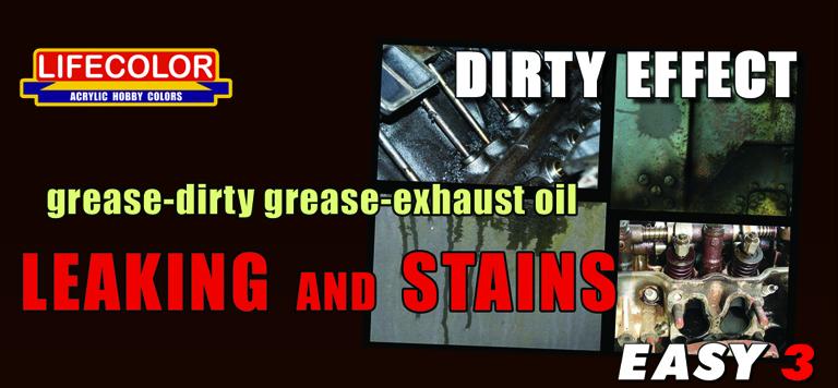 "Easy 3" Leaking and Stains "Schmierfett und Öleffekte"