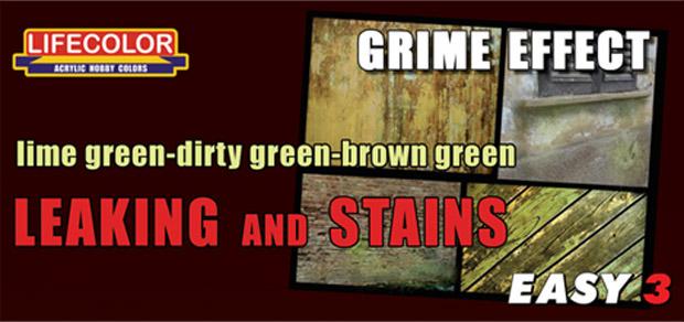 "Easy 3" Leaking and Stains "Witterungs Effekte"