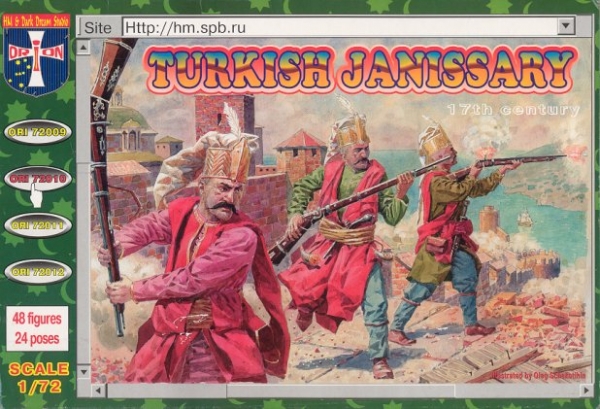 Turkish Janissary (17th century), 1:72