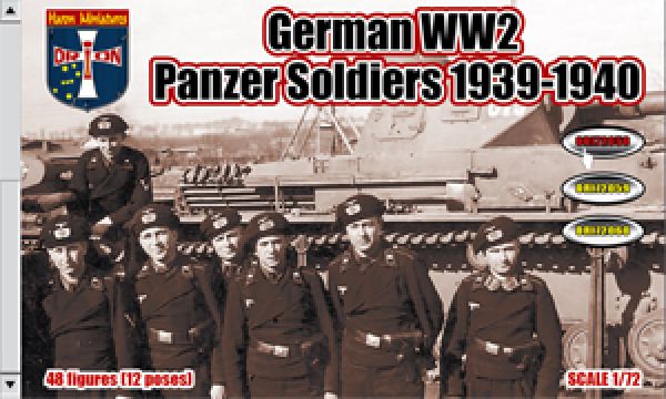 German Panzer 19,39-1940, 1:72