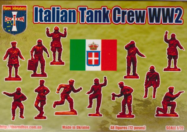 Italian tank crew, WW2, 1:72