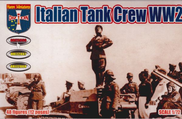 Italian tank crew, WW2, 1:72