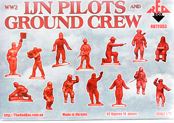 Japanische Marine Piloten und Bodenpersonal, 2. Weltkrieg 1:72