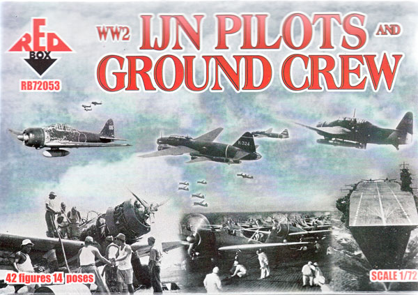 Japanische Marine Piloten und Bodenpersonal, 2. Weltkrieg 1:72