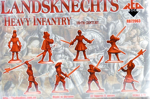 Landsknecht Schwere Infanterie, 16. Jahrhundert, 1:72
