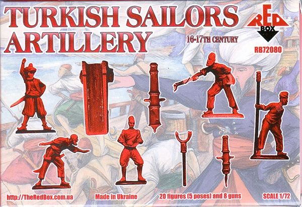 Türkische Seeleute, Artillerie, 16. - 17. Jahrhundert, 1:72
