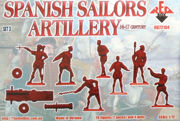 Spanish Sailors, 16th century, Set 3, 1:72