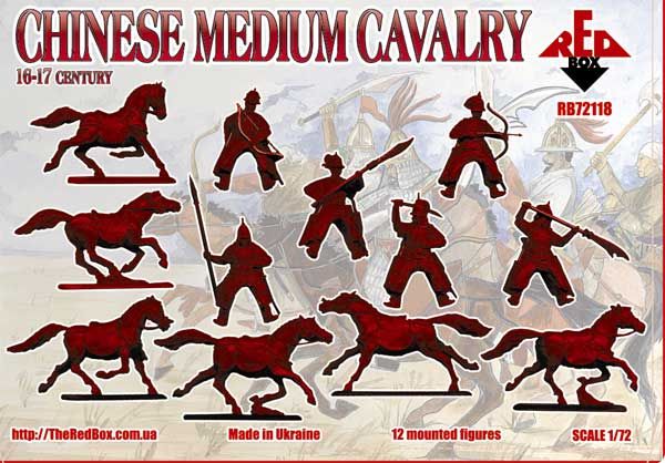 Chinesische mittlere Kavallerie, 16.- 17. Jahrhundert, 1:72