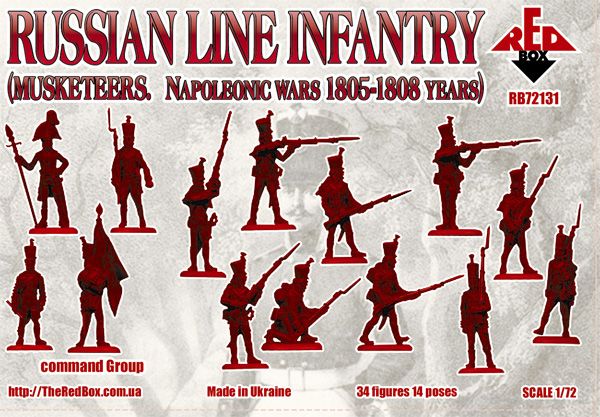 Russische Linieninfanterie, Musketiere, 1805-1808, 1:72