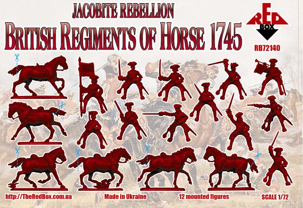 British Regiment of Horse, Jacobite Rebellion 1745, 1:72