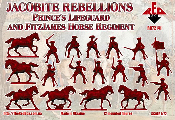Jacobite Cavalry "Prince's Lifeguard and Fitzjames Horse Regiment", Jacobite Rebellion 1745, 1:72