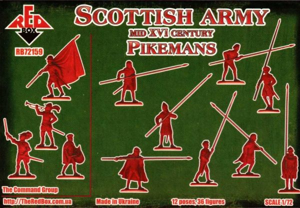 Scottish Pikemen, 16th century, Tudor period, 1:72