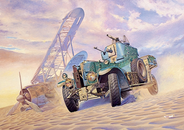 British Armoured Car Pattern 1920 Mk.II (modified w/sand tyres), 1:72