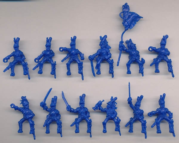 Französische Kürassiere im Angriff, napoleonische Epoche, 1:72