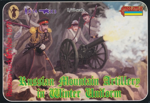 Russian Mountain Artillery in Winter Uniform 1877
