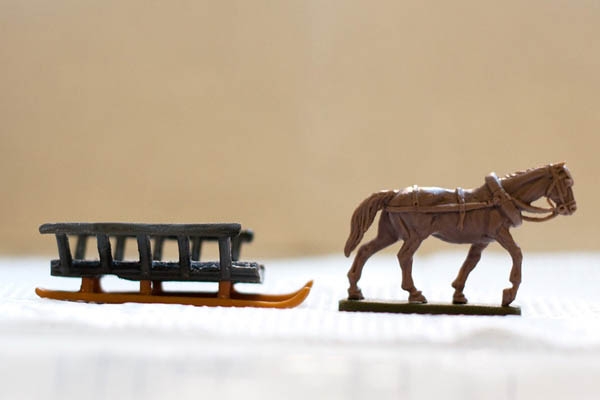 Französischer Tross auf Schlitten Set 2, Rückzug von Moskau, 1:72
