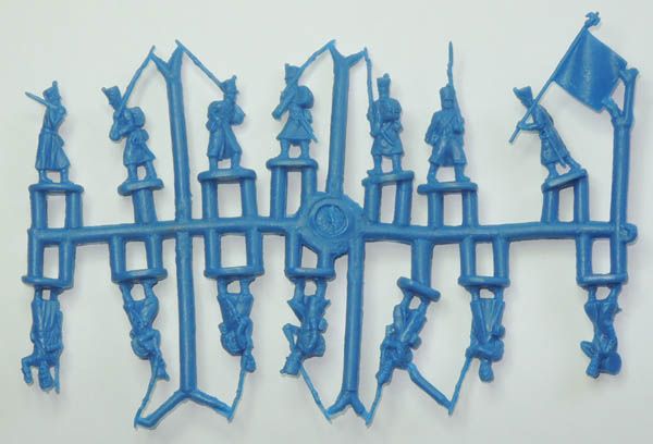 Französische Infanterie, marschierend, Set 1, Flankenkompanie, 1:72