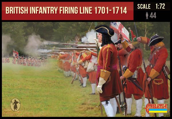 British infantry, firing line, War of the Spanish Succession 1701-1714, 1:72