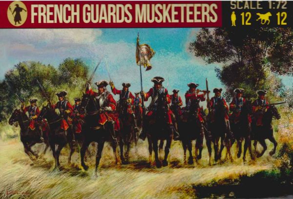 Französische Garde Musketiere zu Pferd, Spanischer Erbfolgekrieg 1701-1714, 1:72