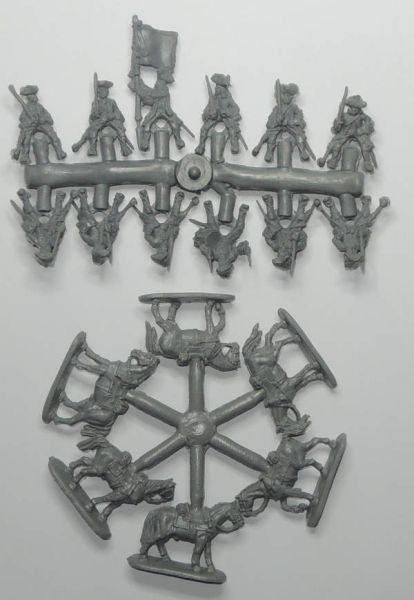 Französische Dragoner, spät, in Reserve, 1701-1714, 1:72